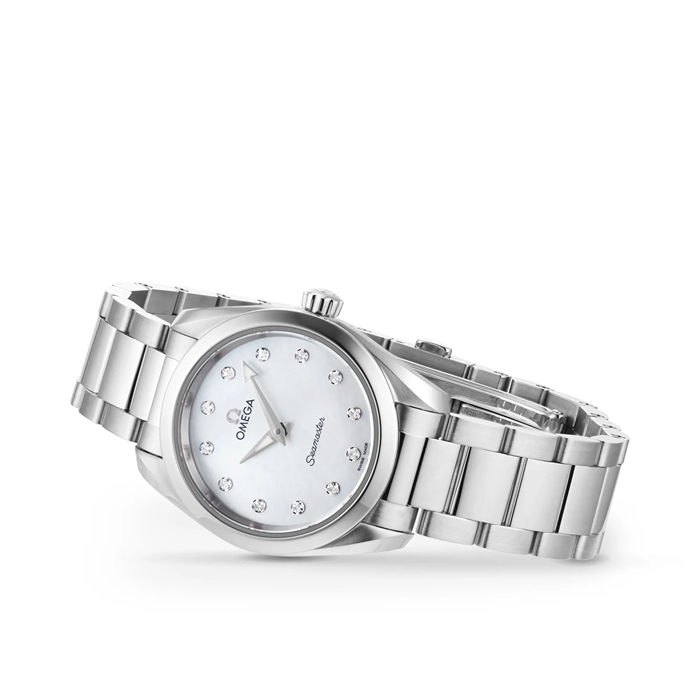 Omega Seamaster Aqua Terra 150M Ladies 28mm Quartz Diamond Dot Watch O22010286055001 - Image 5