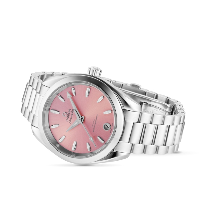 Omega Seamaster Aqua Terra 150m Co-Axial Master Chronometer 34mm Ladies Watch Pink O22010342010003 - Image 5