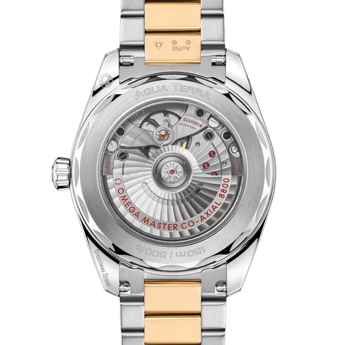 Omega Seamaster Aqua Terra Shades 38mm Steel ‑ Moonshine™ Gold on Steel ‑ Moonshine™ Gold O22020382002002 - Image 2