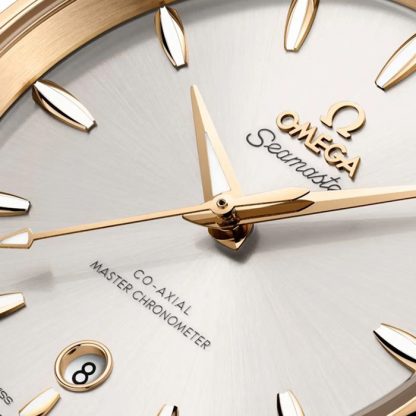 Omega Seamaster Aqua Terra Shades 38mm Steel ‑ Moonshine™ Gold on Steel ‑ Moonshine™ Gold O22020382002002 - Image 4