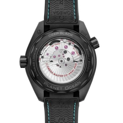Omega Seamaster Planet Ocean 600M 45.5 mm Mens Watch Black Ceramic on Rubber Strap Blue O21592462201006 - Image 2