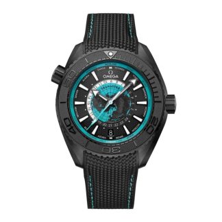 Omega Seamaster Planet Ocean 600M 45.5 mm Mens Watch Black Ceramic on Rubber Strap Blue O21592462201006