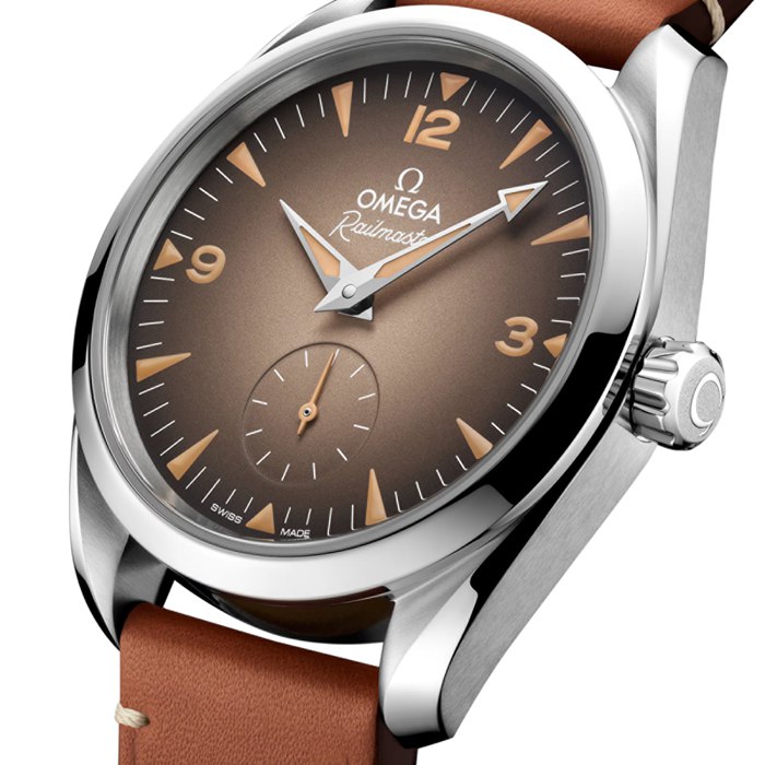 Omega Seamaster Railmaster 38mm Mens Watch Brown Leather O23512382013001 - Image 3