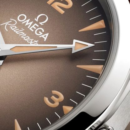 Omega Seamaster Railmaster 38mm Mens Watch Brown Leather O23512382013001 - Image 5