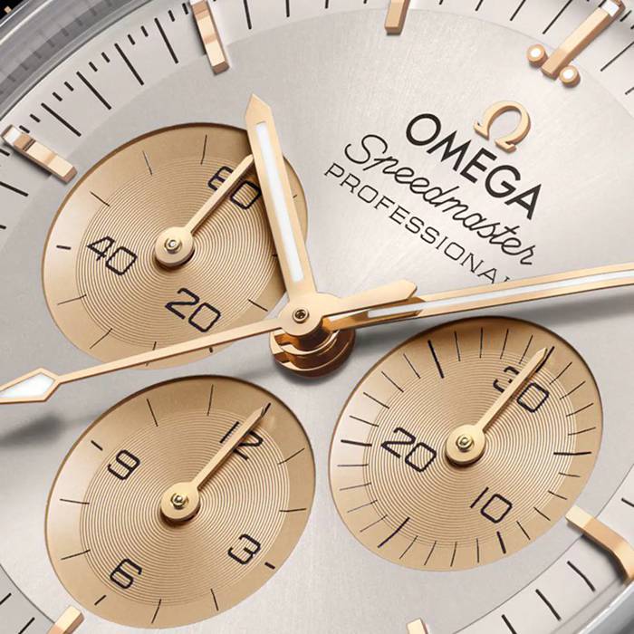 Omega Speedmaster Moonwatch Professional 42mm Mens Watch Moonshine Gold O31020425002001 - Image 3
