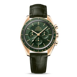 Omega Speedmaster Moonwatch Professional Co-Axial Master Chronometer Chronograph 42mm Mens Watch Green Moonshine Gold O31063425010001