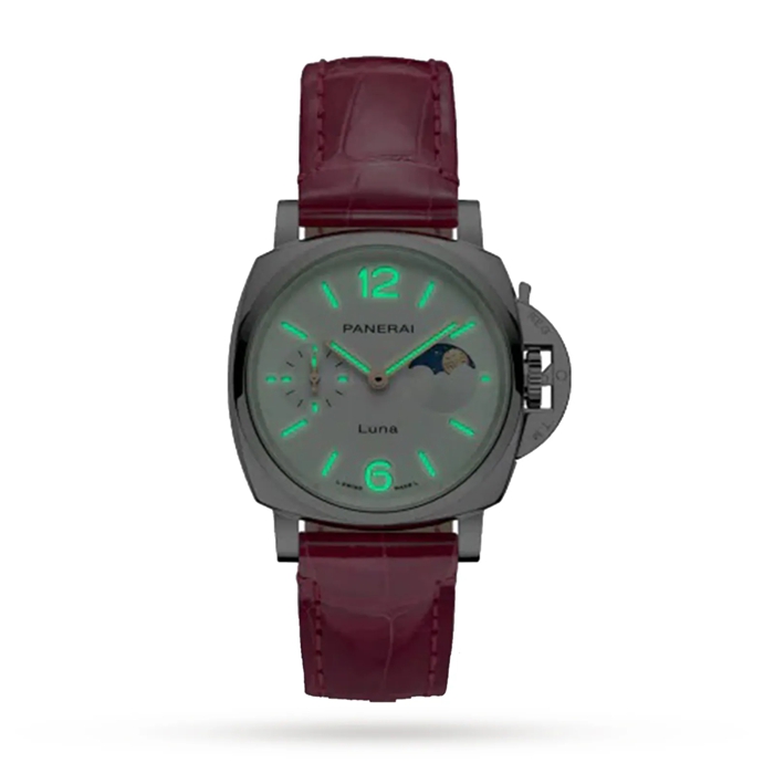 Panerai Luminor Due Luna Moonphase 38mm Ladies Watch Pink PAM01180 - Image 2