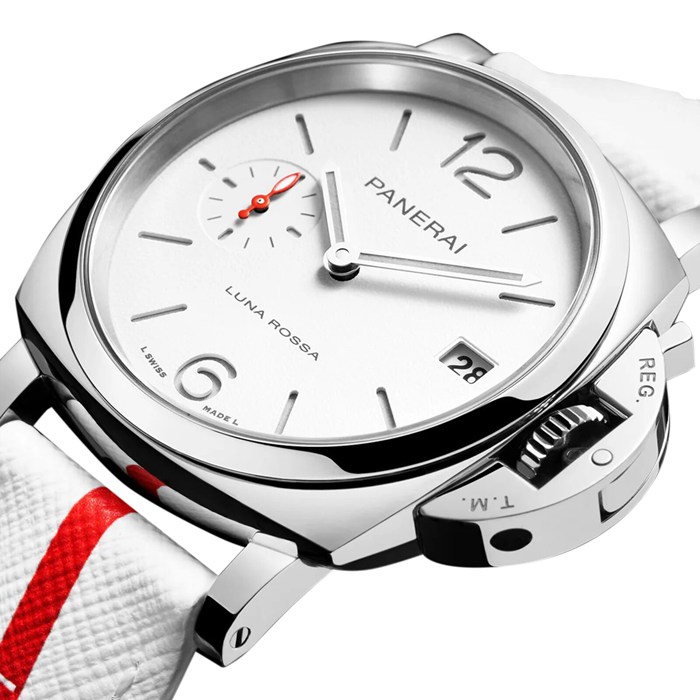Panerai Luminor Due Luna Rossa 38mm Ladies Watch White PAM01378 - Image 3