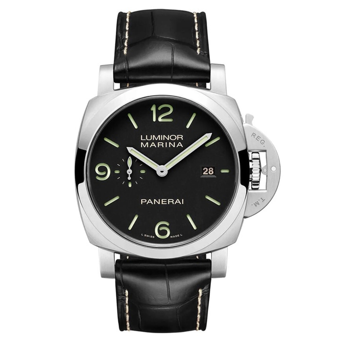 Panerai Luminor Marina 44mm Mens Watch Black PAM03312