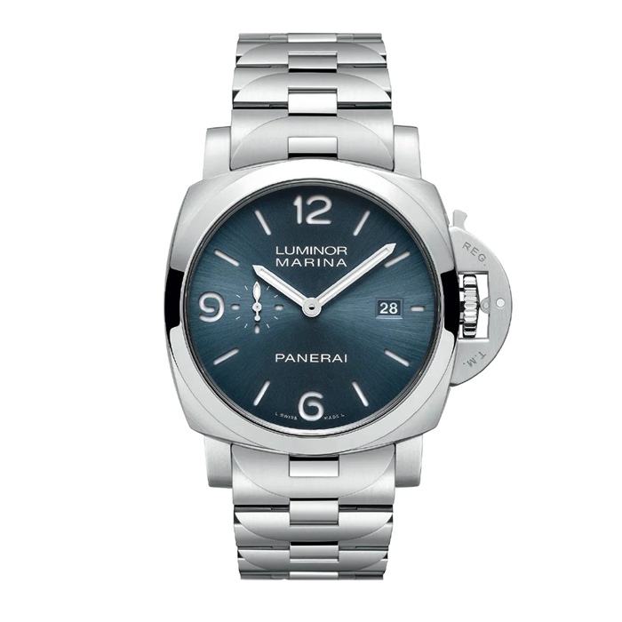 Panerai Luminor Marina 44mm Mens Watch Blue PAM03323