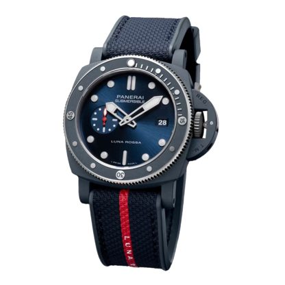 Panerai Submersible QuarantaQuattro Luna Rossa Ti-Ceramitech 44mm Mens Watch Blue PAM01466 - Image 5