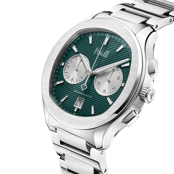Piaget Polo Chronograph 42mm Mens Watch Green G0A49024 - Image 2