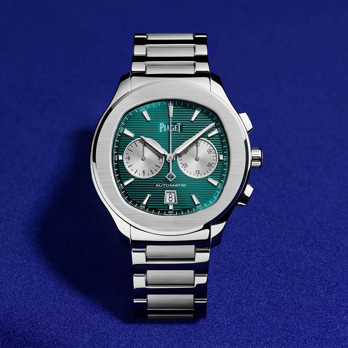 Piaget Polo Chronograph 42mm Mens Watch Green G0A49024 - Image 4