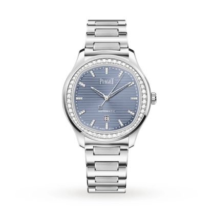 Piaget Polo Date 36mm Ladies Watch Blue G0A47027