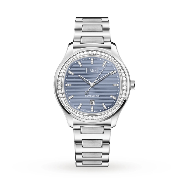 Piaget Polo Date 36mm Ladies Watch Blue G0A47027