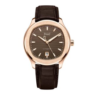 Piaget Polo Date 42mm Mens Watch Brown G0A48021