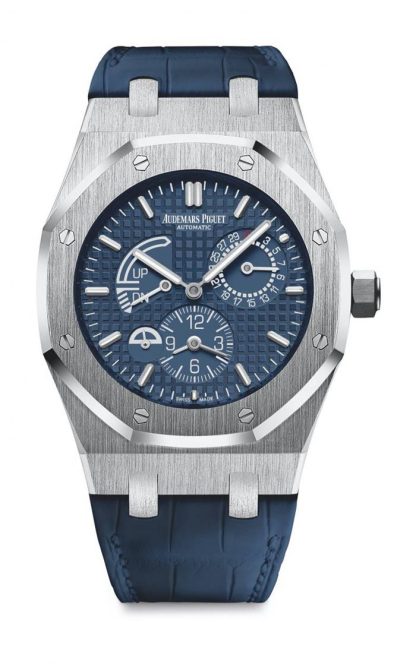 Replica Audemars Piguet Royal Oak Dual Time Blue 26124ST.OO.D018CR.01