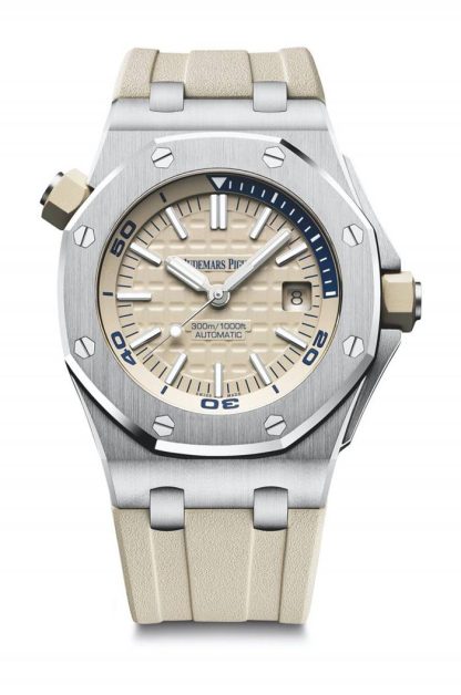 Replica Audemars Piguet Royal Oak Offshore Diver Beige 15710ST.OO.A085CA.01