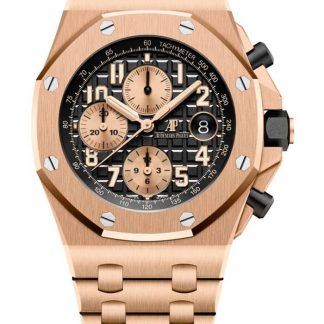 Replica Audemars Piguet Royal Oak Offshore Selfwinding Chronograph Black Gold 26470OR.OO.1000OR.03