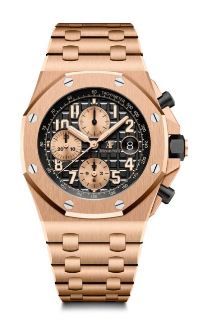 Replica Audemars Piguet Royal Oak Offshore Selfwinding Chronograph Black Gold 26470OR.OO.1000OR.03