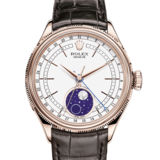 Replica Rolex Cellini Moonphase 39 mm 18 kt Everose gold polished finish 50535