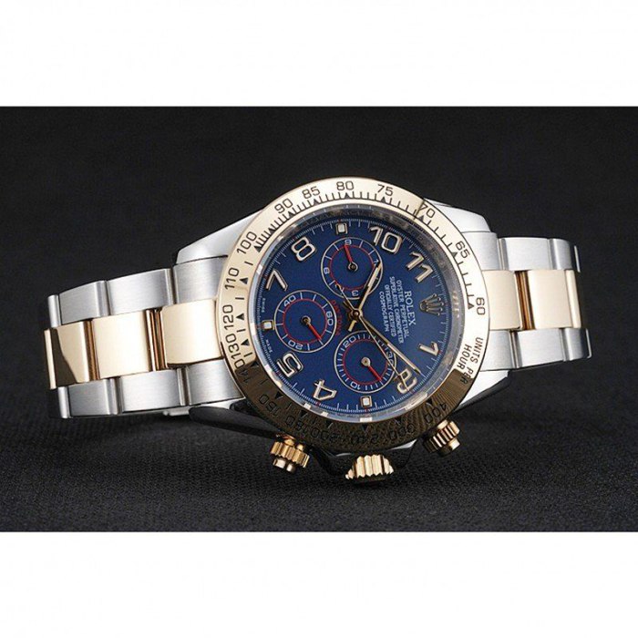 Replica Rolex Cosmograph Daytona Blue Dial Two Tone Stainless Steel Bracelet 1454246 - Image 4