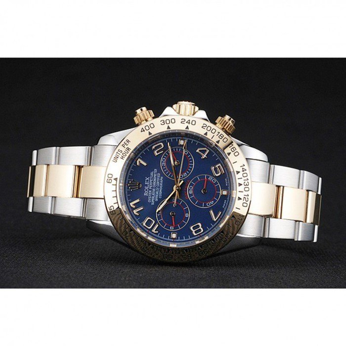 Replica Rolex Cosmograph Daytona Blue Dial Two Tone Stainless Steel Bracelet 1454246 - Image 5