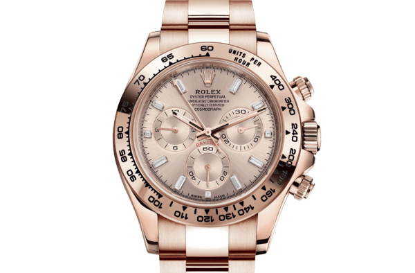 Replica Rolex Cosmograph Daytona Oyster 40 mm Everose gold 116505