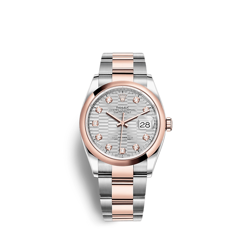Replica Rolex Datejust 126201 36mm Silver fluted motif Oyster