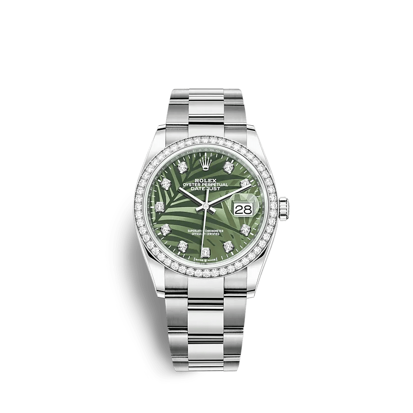 Replica Rolex Datejust 126284RBR 36mm Olive green