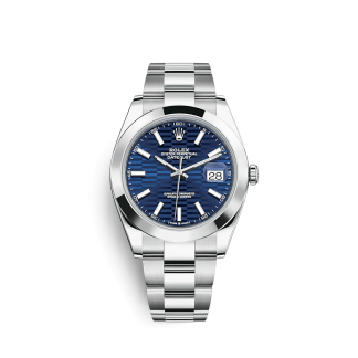 Replica Rolex Datejust 126300 41mm Bright blue Oyster
