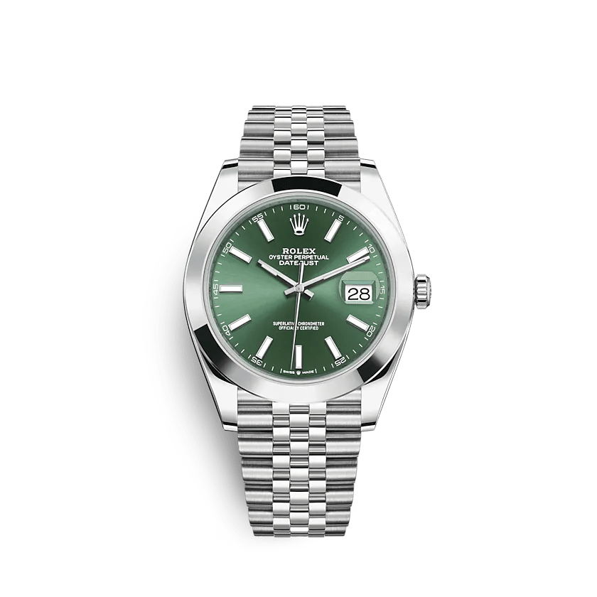 Replica Rolex Datejust 126300 41mm Mint green Jubilee