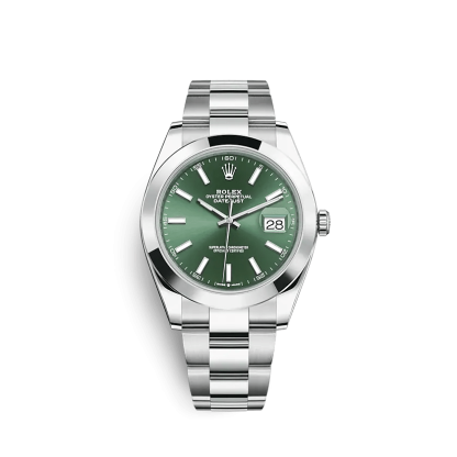 Replica Rolex Datejust 126300 41mm Mint green Oyster