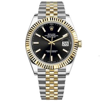 Replica Rolex Datejust 41mm 126333 Black Index Jubilee