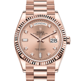 Replica Rolex Day-Date 36 Oyster 36 mm Everose gold 128235