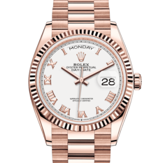 Replica Rolex Day-Date 36 Oyster 36 mm Everose gold 128235