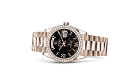 Replica Rolex Day-Date 36 Oyster 36 mm Everose gold and diamonds 128345RBR - Image 2