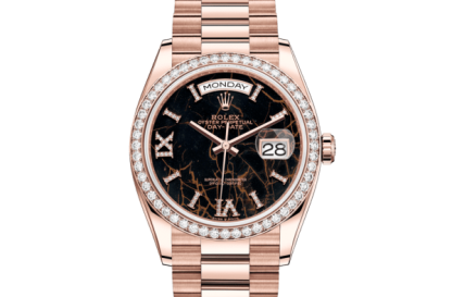Replica Rolex Day-Date 36 Oyster 36 mm Everose gold and diamonds 128345RBR
