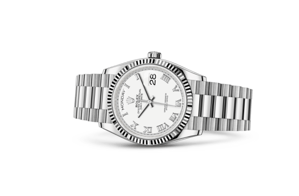 Replica Rolex Day-Date 36 Oyster 36 mm white gold 128239 - Image 2