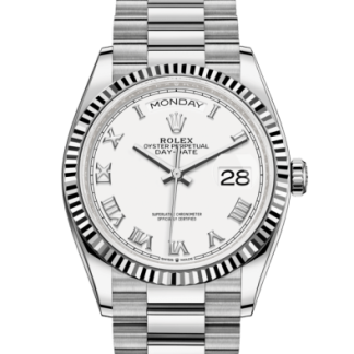 Replica Rolex Day-Date 36 Oyster 36 mm white gold 128239