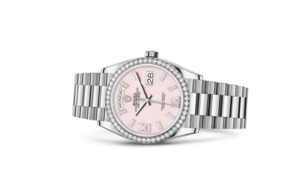 Replica Rolex Day-Date 36 Oyster 36 mm white gold and diamonds 128349RBR - Image 2
