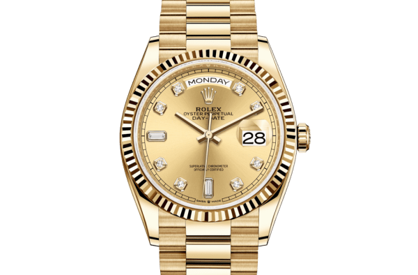 Replica Rolex Day-Date 36 Oyster 36 mm yellow gold 128238