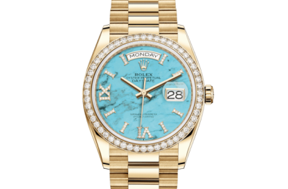 Replica Rolex Day-Date 36 Oyster 36 mm yellow gold and diamonds 128348RBR
