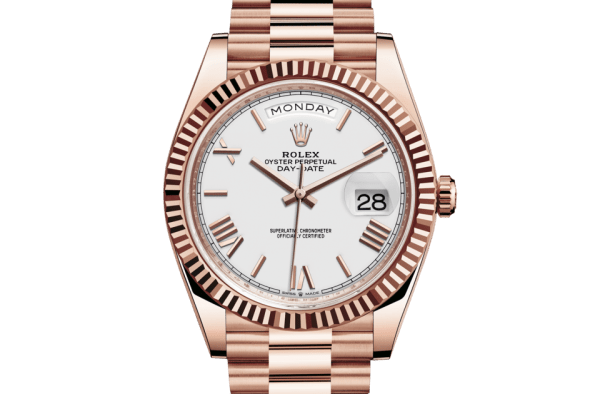 Replica Rolex Day-Date 40 Oyster 40 mm Everose gold 228235