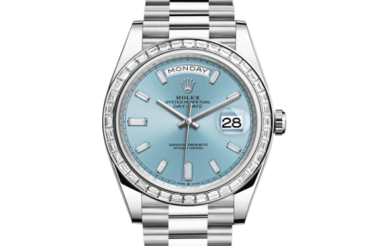 Replica Rolex Day-Date 40 Oyster 40 mm platinum and diamonds 228396TBR