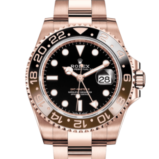 Replica Rolex GMT-Master II Oyster 40 mm Everose gold 126715CHNR