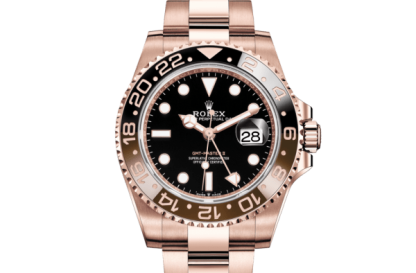 Replica Rolex GMT-Master II Oyster 40 mm Everose gold 126715CHNR