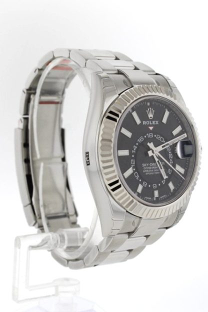 Replica Rolex Sky Dweller Black Dial White Gold Bezel Oyster 326934 - Image 3