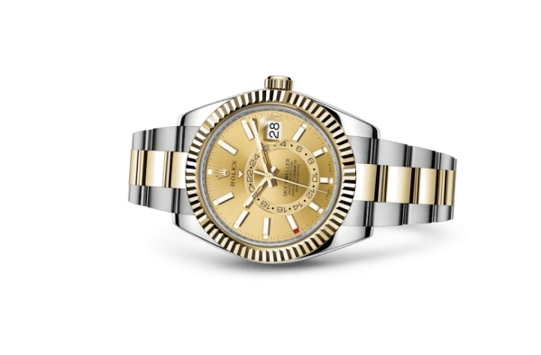 Replica Rolex Sky-Dweller Oyster 42 mm Oystersteel and yellow gold 326933 - Image 2
