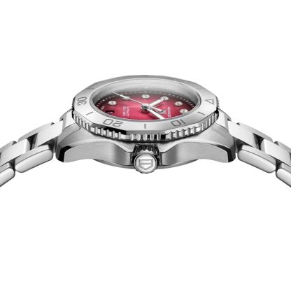 TAG Heuer Aquaracer Professional 200 Date 30mm Ladies Watch Red WBP2414.BA0622 - Image 4